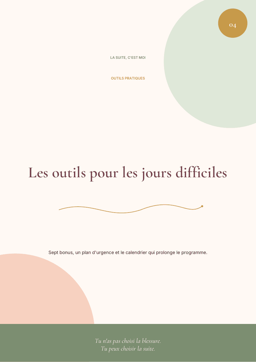 Outils bonus — La suite, c'est moi